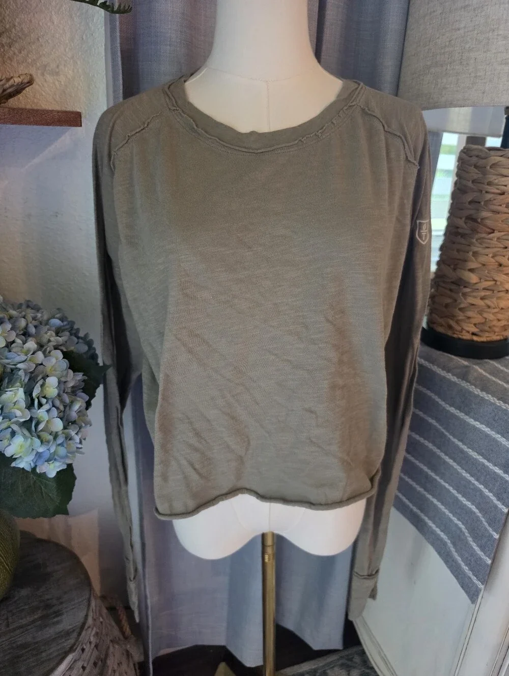Free People Green Long Sleeve